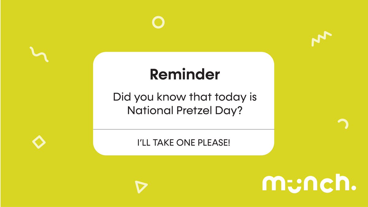 Bake it 'til you make it - Happy National Pretzel Day everyone! 🥨