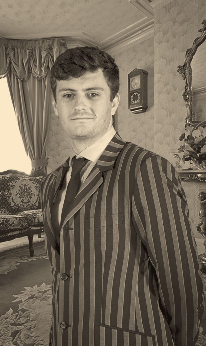 Meet Freddy Eynsford-Hill - an upper class young man who becomes completely smitten by Eliza in #MyFairLady 
Our production on stage 11-15th May <a href="/ElgivaTheatre/">The Elgiva</a> come see how his wooing goes! Tickets on sale now elgiva.com/my-fair-lady/
