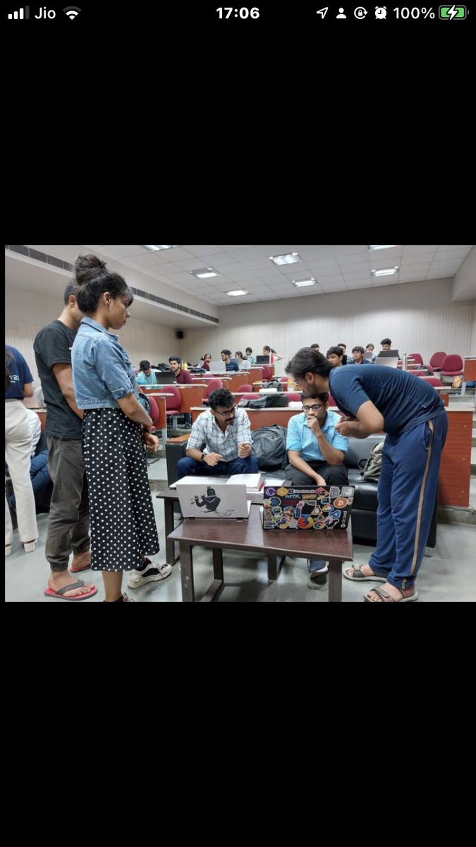 Winning is the consequence of teamwork!

And this time WE are the #Winner of the JU'RHYTHM Hackathon 2022 at <a href="/jecrcuniversity/">JECRC University</a> 

WE => <a href="/gupta_kush26/">Kushagra Gupta</a> and <a href="/Prakhar_1141/">Prakhar Gupta</a> :))

#WINNER #hackathon #victory