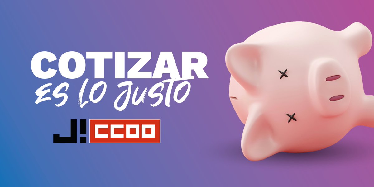 JovenesCCOO's tweet photo. ¿Por qué todas las prácticas no laborales deben cotizar?

Porque COTIZAR ES LO JUSTO.

➡️ Porque no es justo penalizar a las personas que tardan más en incorporarse al mercado laboral por formarse mejor.

➡️ Porque necesitamos saber realmente cuantos becarios hay en nuestro país. https://t.co/I2Zd5ebE3z