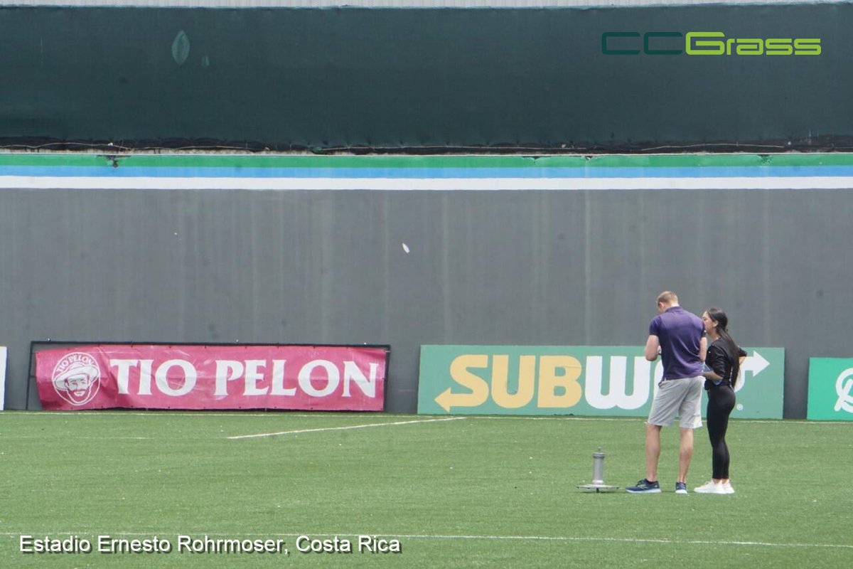 CCGrassChina's tweet photo. Our new football field for Estadio Ernesto Rohrmoser in Costa Rica is undergoing field test by FIFA, looking forward to getting the certificate soon! 👀⚽️
#FIFA #fieldtest https://t.co/xGj8VNJ8Qm