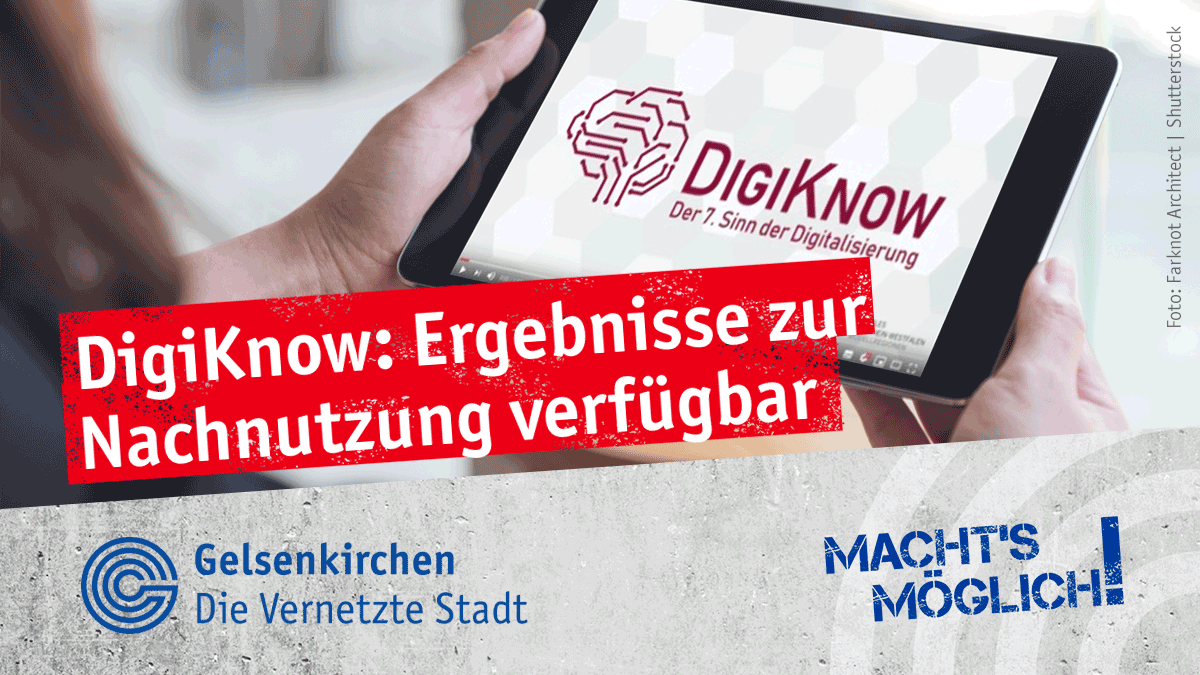 Das Projekt <a href="/digiknowde/">DigiKnow</a> ist eines der ersten im Programm #DigitaleModellregionen des <a href="/WirtschaftNRW/">Wirtschaft.NRW</a>, das erfolgreich abgeschlossen wurde. Die Projektergebnisse können in Form von Videos und eines Konzepts durch andere Kommunen in NRW nachgenutzt werden.
👉 t1p.de/hzktv