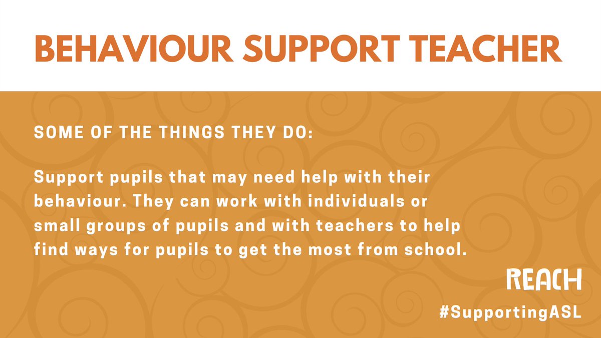 Reach_Scot's tweet photo. Children &amp; young people engage with lots of different people during their education, and some may receive support from a Behaviour Support Teacher. 

#SupportingASL aims to help explain who they are, their role &amp; how they can help. 

Find out more: https://t.co/QKqKmfZtDB https://t.co/4XqQavgGn3