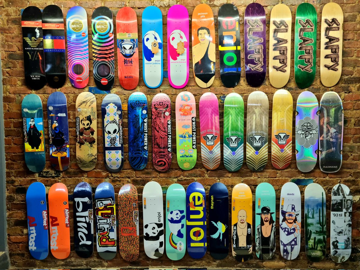 ThrashersSkate's tweet photo. The shop's been restocked and now we've got more boards than ever. We've got boards ranging from R650 - R1150. Pull through and we'll get you exactly what you need.

#ThrashersSkatepark #SlappySkateCo https://t.co/RnfptHgQjz