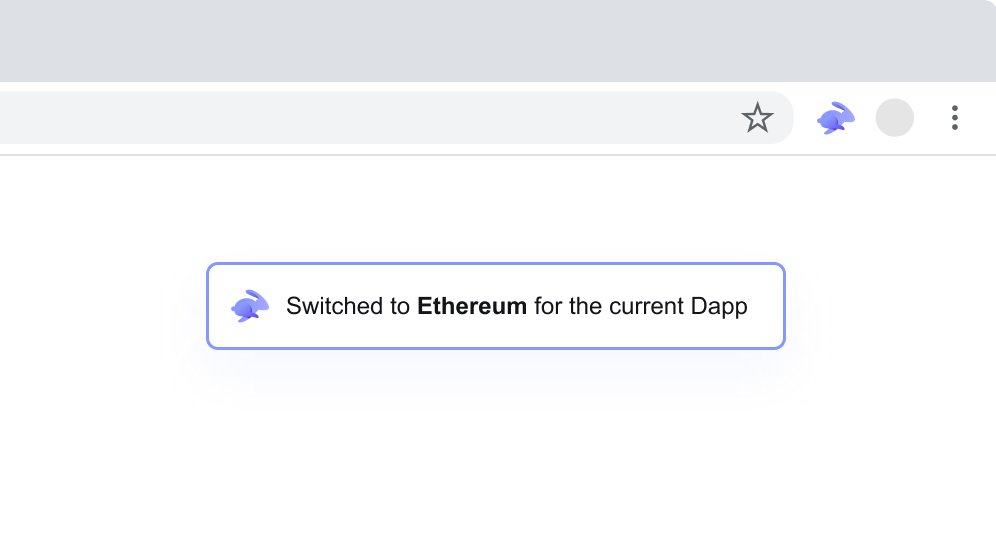 Rabby_io's tweet photo. After upgrading to Rabby V0.29.0, you'll see a slight difference while you switching to a new chain in a Dapp: no more pop-up confirmation windows, just a small toast to inform you the successful switch.

Hope this improvement eases your daily web3 life a bit more smooth! 😜😜😜 https://t.co/5cHSvcRIft