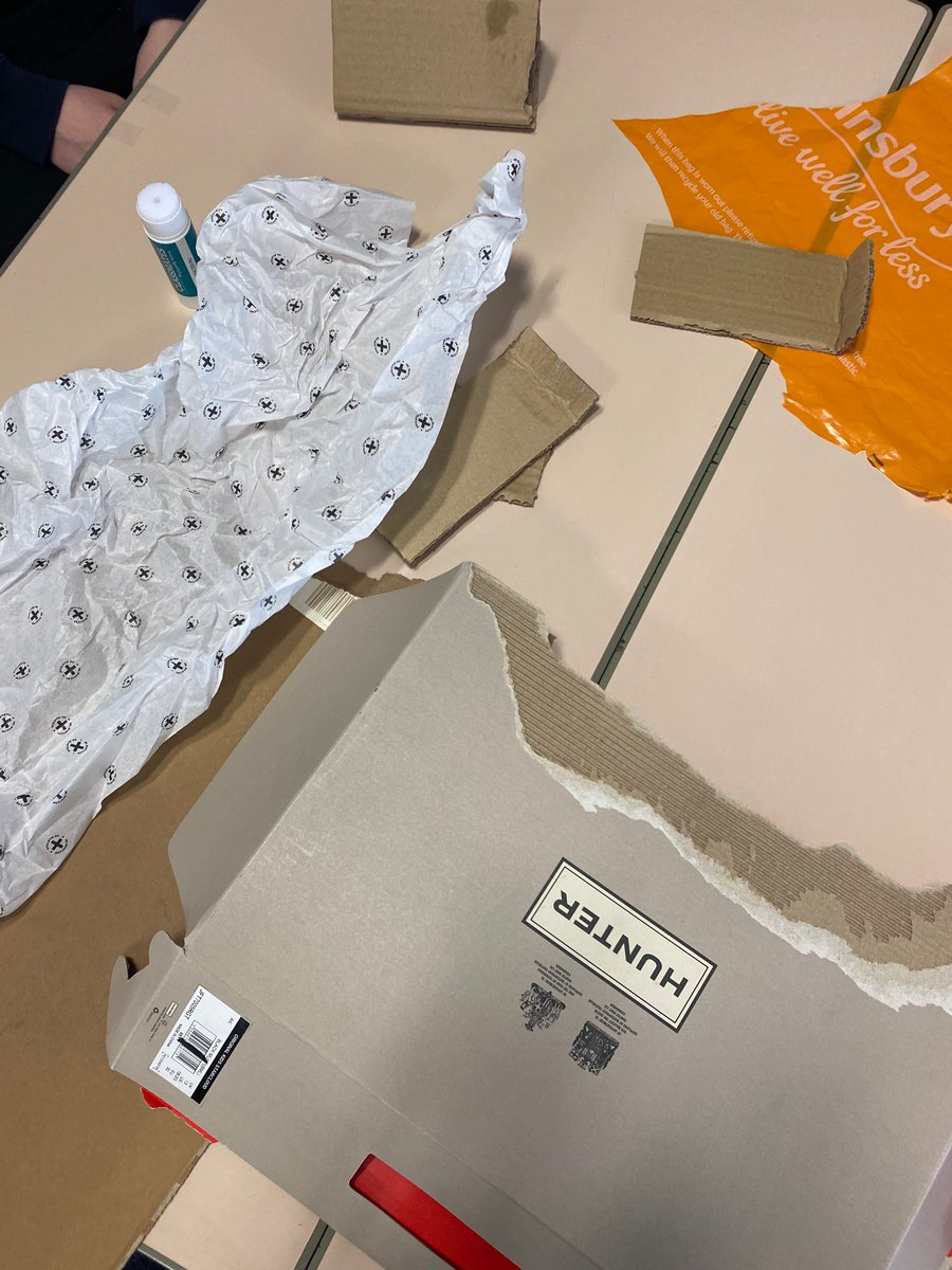 S3 Geography <a href="/KirkcaldyHigh/">Kirkcaldy High School</a> getting creative this morning learning about the slums of Dharavi…which house will be remain standing at the end? #active learning #geography #globalissues