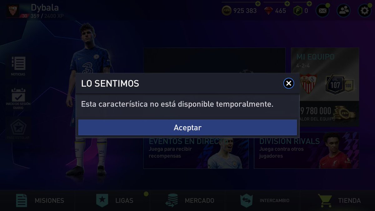 10Sajvin's tweet photo. @EAFIFAMOBILE Y qué pasó con el pase 😡 https://t.co/rVzsvrYPc8