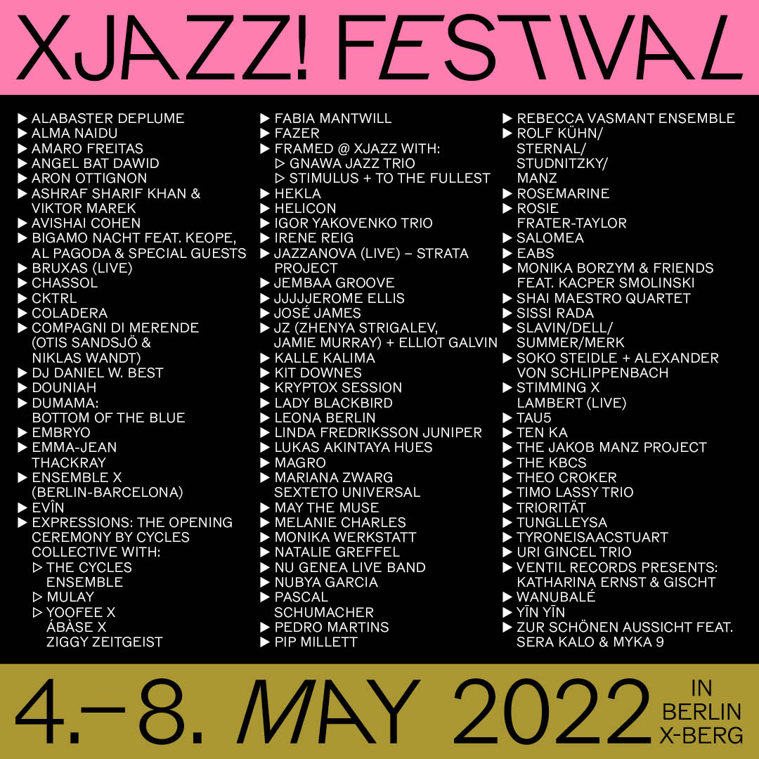 Great line-up at <a href="/xjazzberlin/">XJAZZ</a> festival next week. Catch us at Prince Charles on the 6th. Tickets via tix.to/Fazer