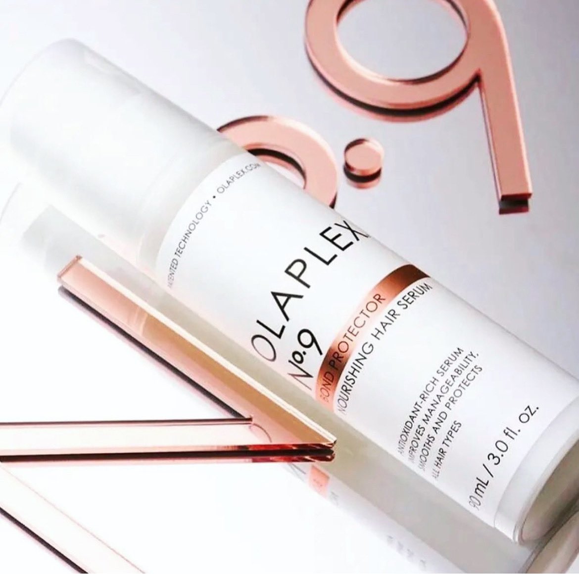 WSkinfluential's tweet photo. Protect your hair from daily damage with this leave-in, silicone-free hair serum to shield hair from pollution for 48 hours &amp; provide heat scientifically proven OLAPLEX® Bond Building Technology™. #olaplex #olaplexno9 #serum #heatprotection #detangler #antioxidants #siliconefree https://t.co/VkqEKGShA2