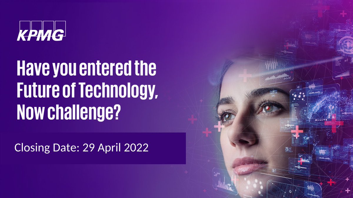 Have you entered or shared the challenge?​ The Future of Technology Now #innovationchallenge is closing this Friday, 29 April 2022.

Apply, share and find out more:  platform.matchi.biz/Home/TFOTN