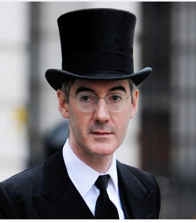 Over the last several years, I keep being drawn to this picture of Jacob Sleaze-Morgue with a touch of ' Je ne sais quoi.'

Late last night, the 'Child Catcher' from Chitty, Chitty, Bang, Bang jumped into my mind.

But no, that wasn't it.

I now realise that it's horrible cunt.
