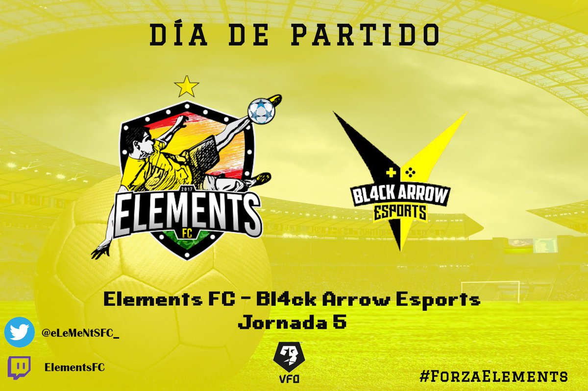 eLeMeNtSFC_'s tweet photo. ⚽️ HOY JUGAMOS, DÍA DE PARTIDO
🆚 @Bl4cKArroW_Club
🏆 @VFOspain
⏰ Hoy, 22:40h
📺 https://t.co/Qpa7ZuhSlj
#ForzaElements⚡️ https://t.co/DxqsfS8tsh