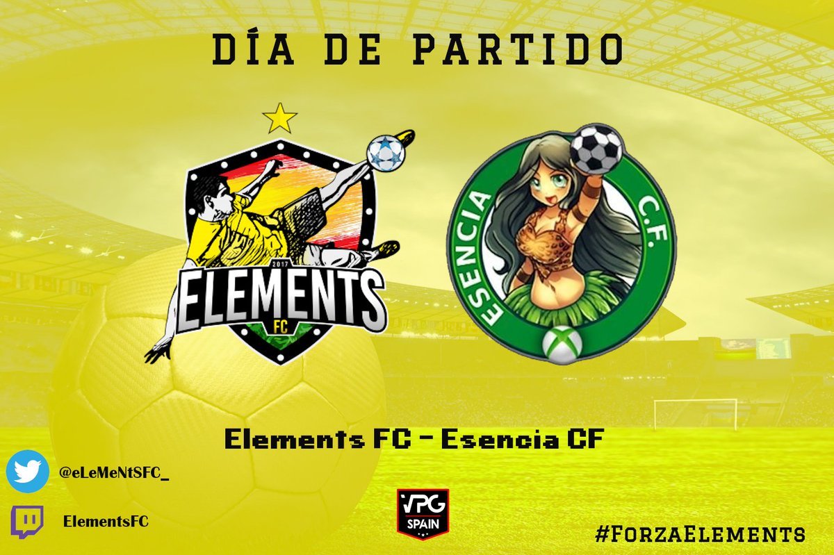 eLeMeNtSFC_'s tweet photo. ⚽️ HOY JUGAMOS, DÍA DE PARTIDO
🆚 @EsenciaCF
🏆 @VPG_Spain
⏰ Hoy, 23:00h
📺 https://t.co/Qpa7ZuhSlj
#ForzaElements⚡️ https://t.co/7H0lS6wrvs
