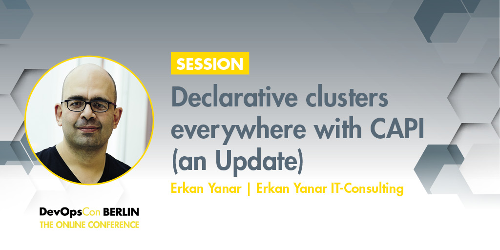 devops_con's tweet image. This talk follows his talks on #CAPI from the last #DevOpsCons. As usual, @erkuleswastaken  will explain the basic #principles and terms of CAPI and show how in the #GitOps approach vast amounts of #K8s clusters can be rolled out and managed.

More &amp;gt;&amp;gt; ow.ly/XnaS30scK3f