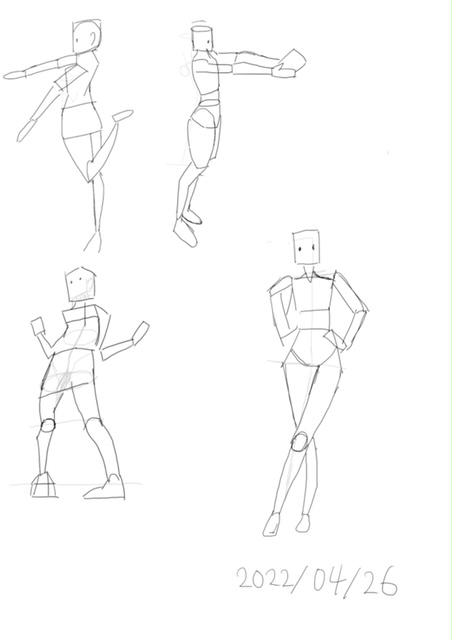 risukemolilith's tweet image. ＃簡単クロッキー　＃hidechannel
今日も何とか出来ました！やっぱり難しいなー！😅