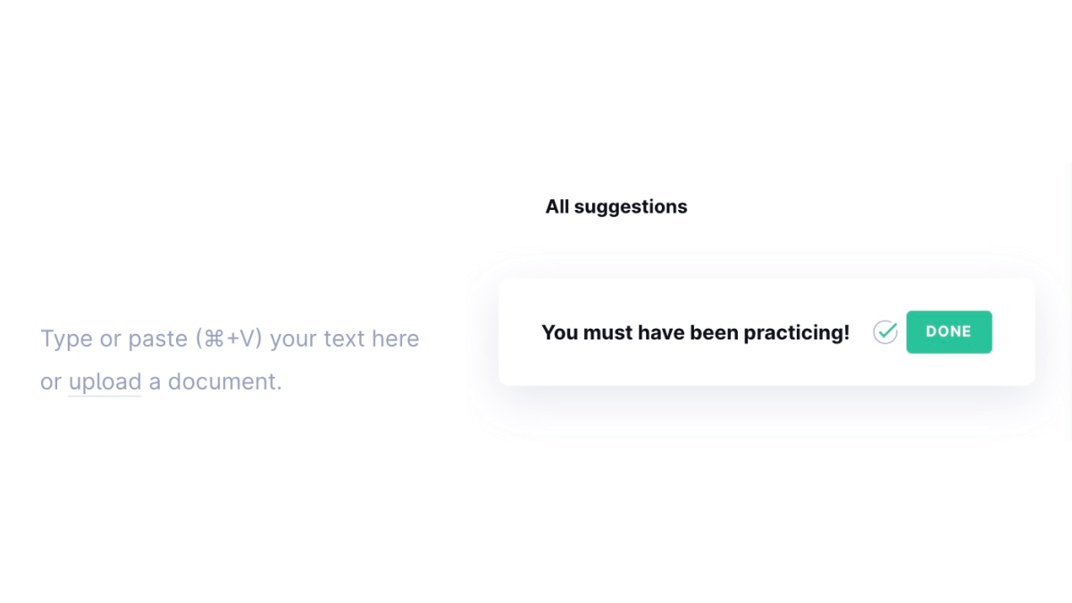 There are days when even @Grammarly thinks that silence is gold. What's not to like?