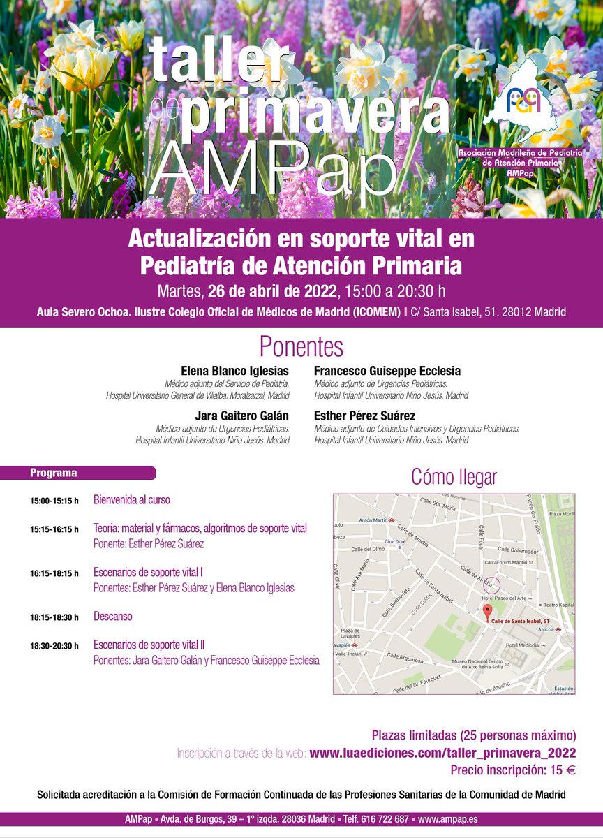 AMPap's tweet photo. Llegó el día!hoy tendrá lugar nuestro Taller de primavera AMPap 2022, primero presencial desde hace unos años! Ganas de veros y de disfrutar aprendiendo☀

Para los que no habéis podido asistir, dada la acogida, seguro que repetimos.
#ampap
#rcppediatrica

https://t.co/K3smJSIGu4 https://t.co/wrUpjLrprx