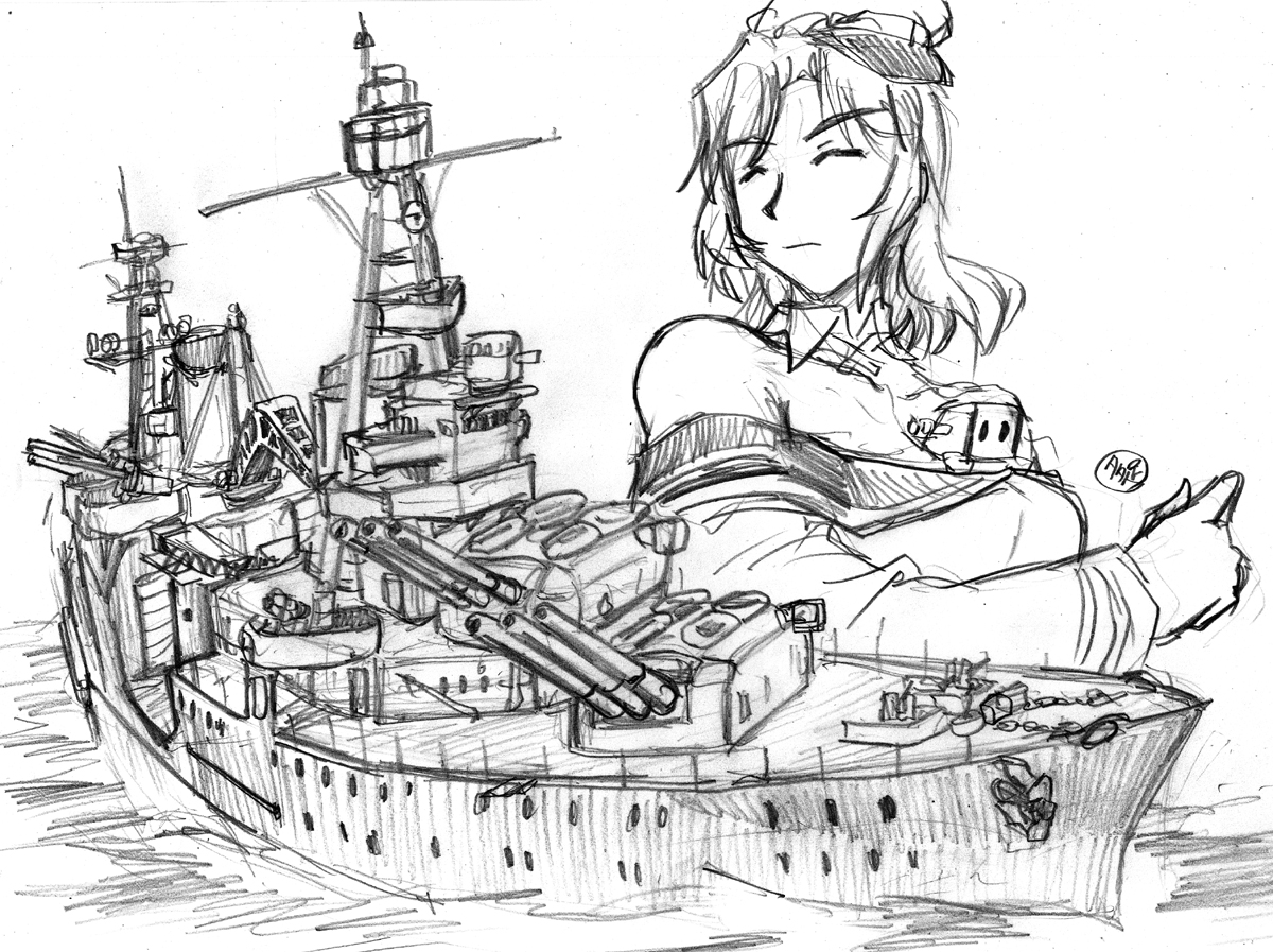 #あなたのTLに重巡を
ワンドロの、艦娘と艦艇を並べたヤツ。
ヒューストン、プリンツオイゲン、ポーラ。
海外艦艇の資料は不足気味。 