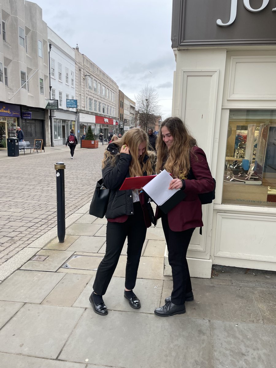 Before the Easter Holidays our Year 10 Geographers went into the centre of Gloucester to undertake their human geography fieldwork