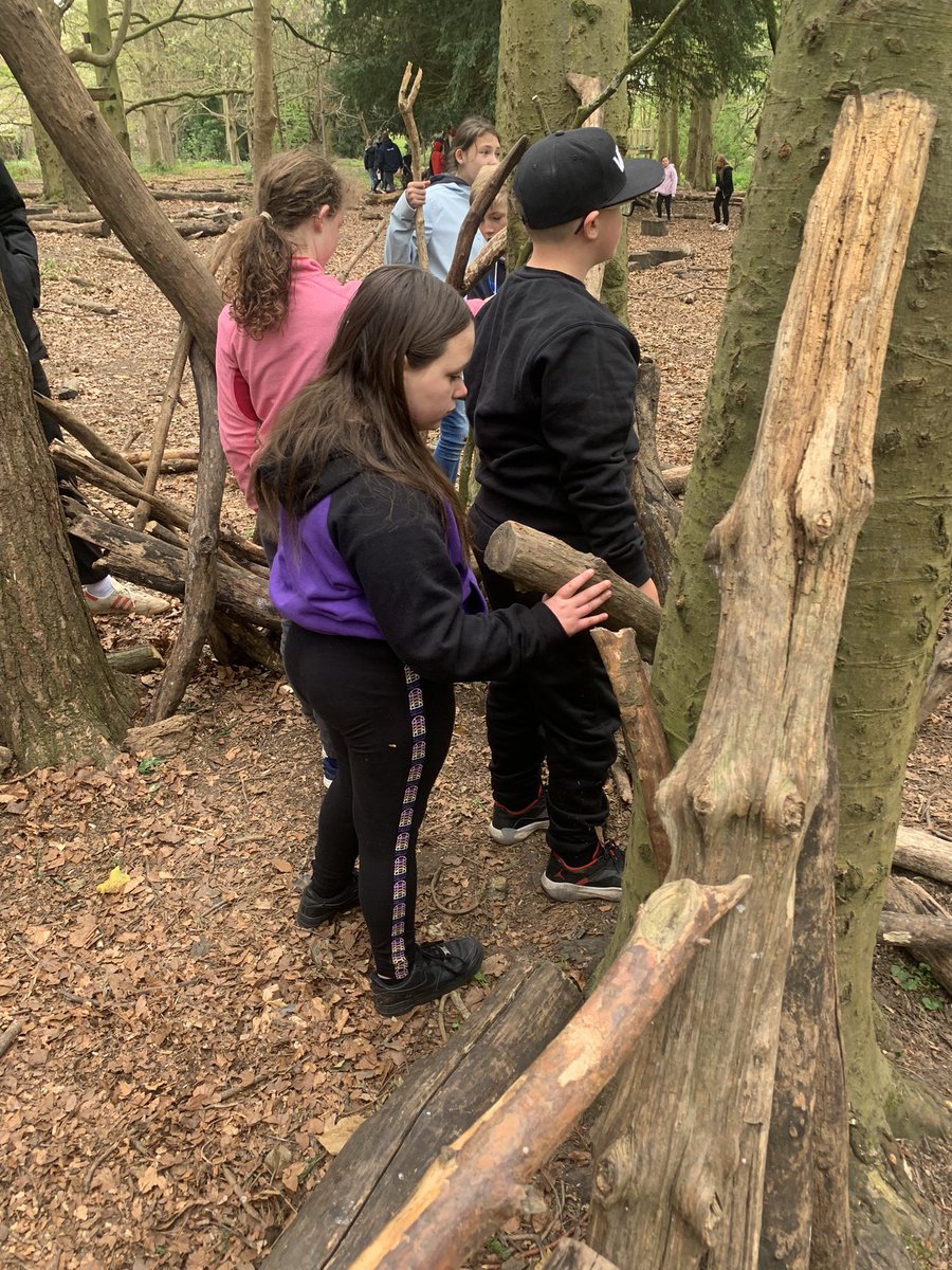 Let’s make a shelter, we might get a bit wet Miss