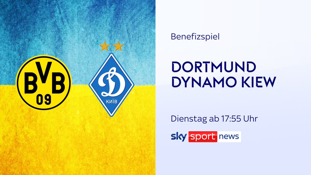 SkySportDE's tweet image. Wir sind heute live in Dortmund und übertragen das Benefizspiel des @BVB gegen @DynamoKyiv. 

Jedes verkaufte Ticket hilft.

Und auch sonst kann geholfen werden - im Speziellen, um die Lage der Kinder in der Ukraine zu verbessern. 
👉 unicef.de/sky 

#StandWithUkraine