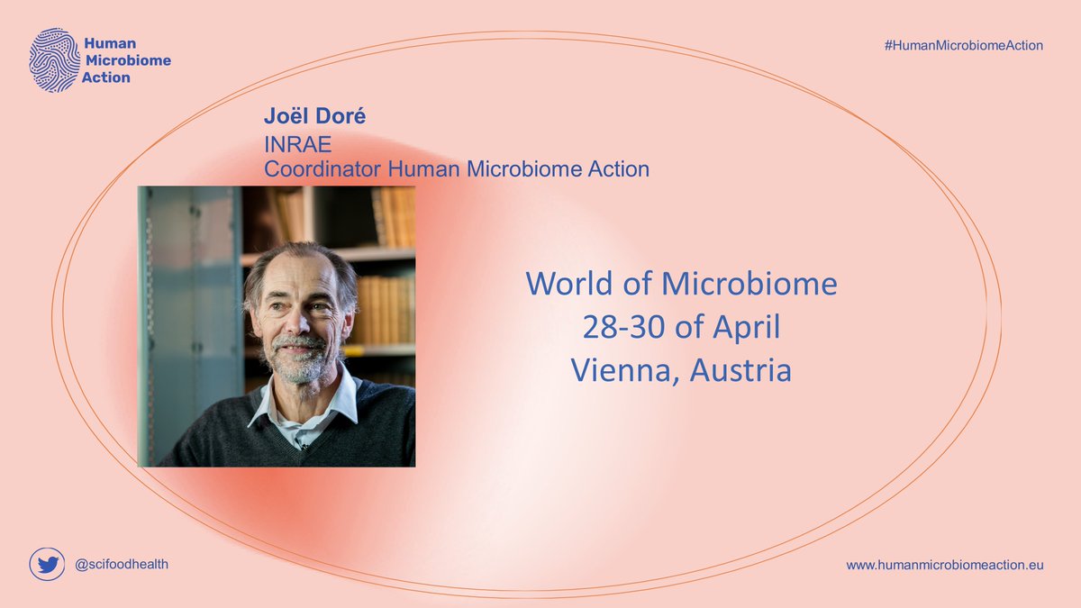 EU Food Health (@scifoodhealth) on Twitter photo Will you attend the <a href="/WoMicrobiome/">World of Microbiome</a> Conference 2022 to learn more on the current research, understanding & application of the #microbiome? ๐โโ๏ธ
Join the session on nutrition & diet implications with <a href="/dorejoel/">Joel Dore</a> presenting the #HumanMicrobiomeAction project! ๐ microbiome.kenes.com Will you attend the <a href="/WoMicrobiome/">World of Microbiome</a> Conference 2022 to learn more on the current research, understanding & application of the #microbiome? ๐โโ๏ธ
Join the session on nutrition & diet implications with <a href="/dorejoel/">Joel Dore</a> presenting the #HumanMicrobiomeAction project! ๐ microbiome.kenes.com