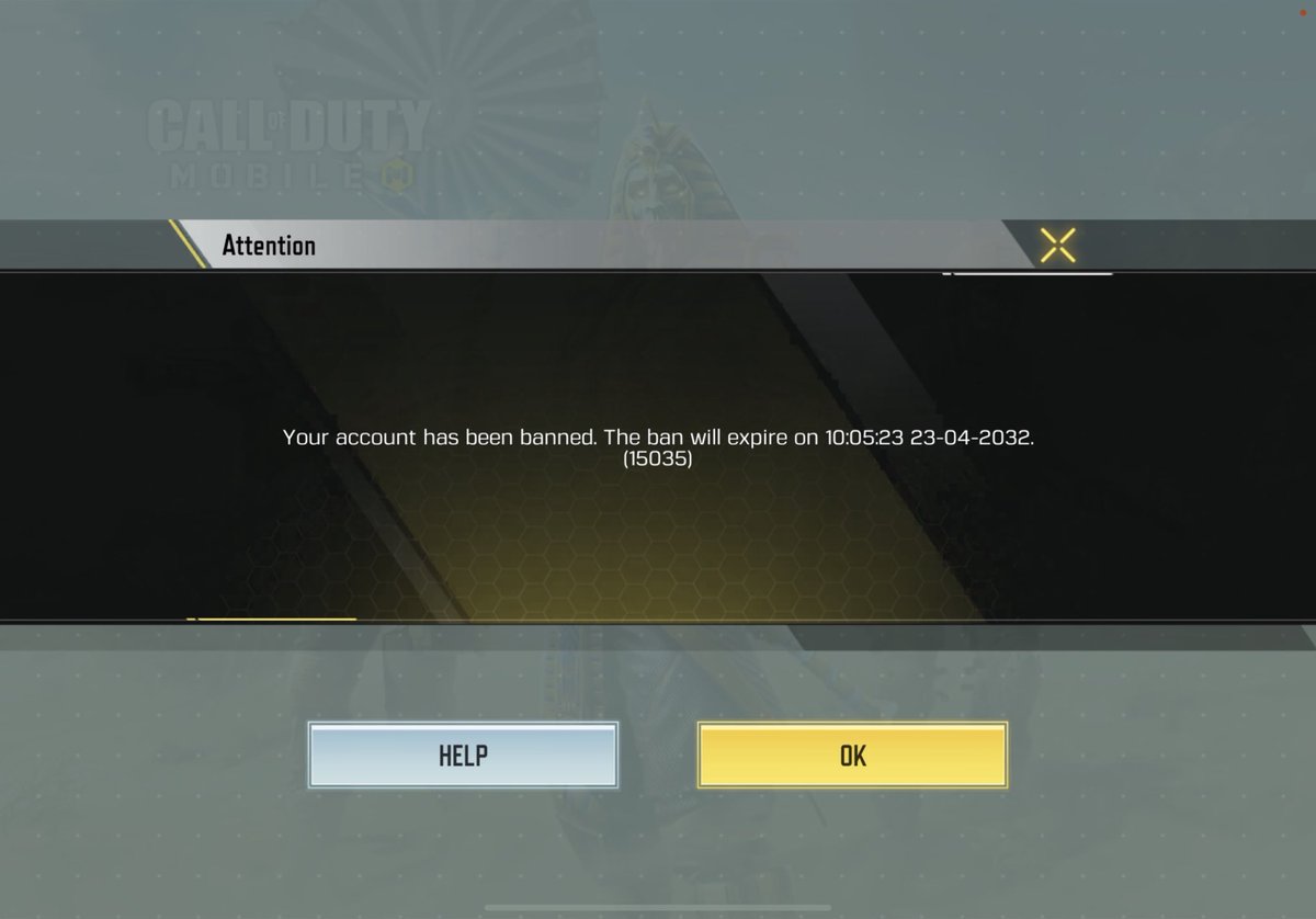 Supremeh_'s tweet image. My main acc got perm banned. @Activision @PlayCODMobile  
(I do not hack, I play the game innit)
UID: 674131886053830289

If anyone could help get support for an unban it would be appreciated.