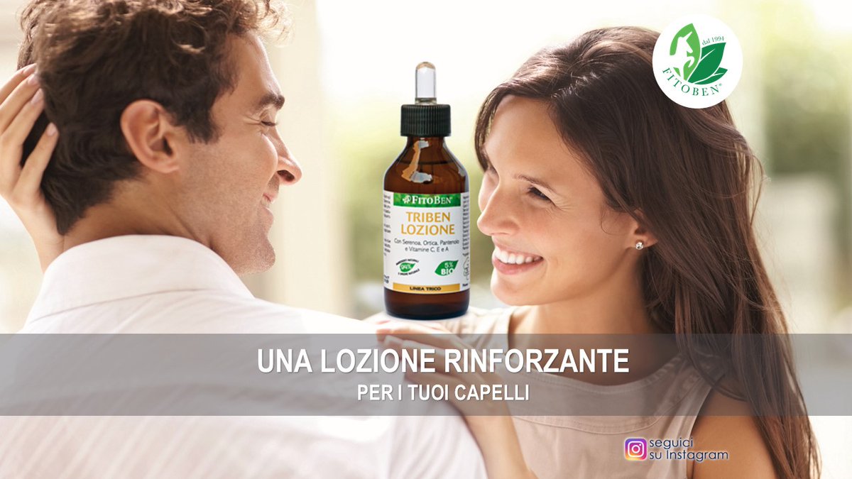 FitobenSrl's tweet photo. TRIBEN LOZIONE è una lozione rinforzante per #capelli. Grazie agli estratti vegetali contenuti fra cui #Serenoa, #Ortica, #Achillea, #China e #Sequoia dalle proprietà fortificanti, è adatta anche come coadiuvante nella perdita di capelli. Scoprilo qui  https://t.co/jbJA7ZjtLY https://t.co/xJM0naIfhk