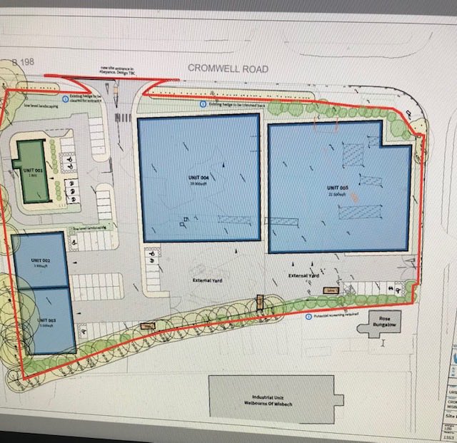 Latest scheme under consideration for our 3 acre site on Cromwell Road in Wisbech. Happy to incorporate any specific requirements so please get in touch to discuss further.