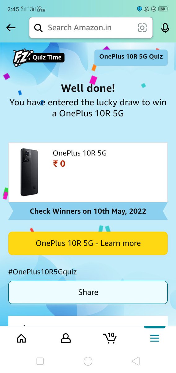 PaheryAngelo's tweet photo. Never settle
@amazonIN @OnePlus_IN 
#AmazonMobilelnsider #OnePlus10R5G https://t.co/Qo76MPrSg4