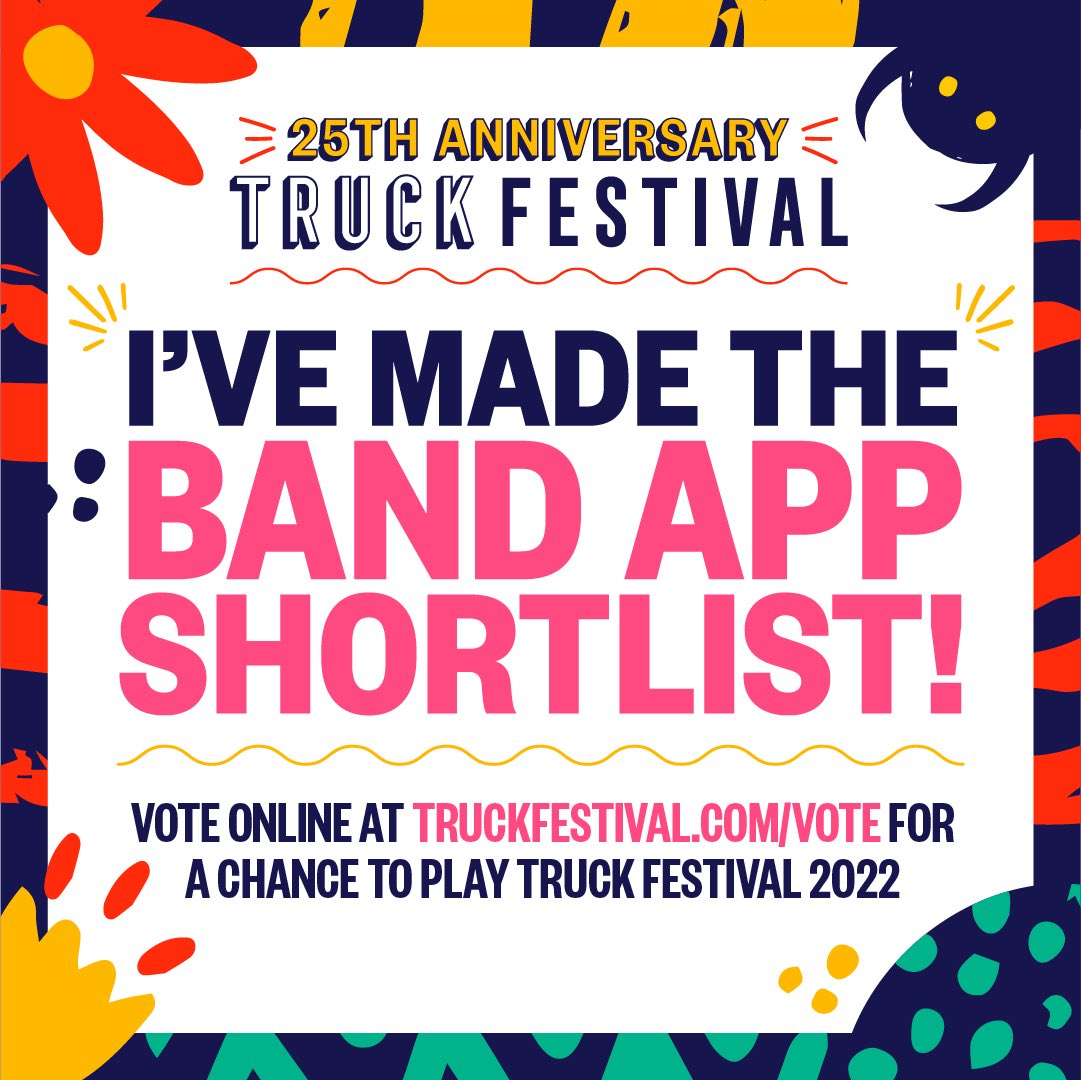 Omg I just saw I’ve been shortlisted to play <a href="/TruckFestival/">Truck Festival</a> this year 😱!! To make this dream come true, you can help me out by clicking the link (truckfestival.com/vote) and vote for yours truly. Thank u ✨🌸💜!!