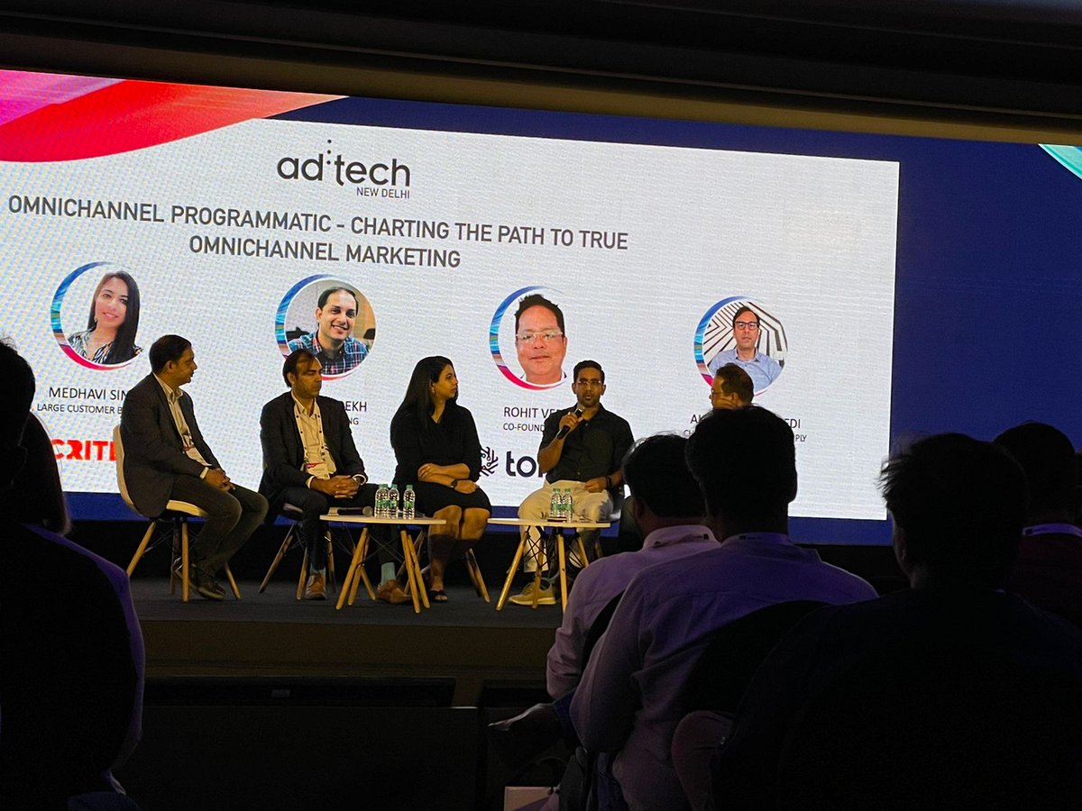 adtechIndia's tweet photo. "Programmatic is becoming a necessity today."

- @mayurpathak, @TitanCompanyLtd 

#adtechIN #adtech2022 https://t.co/0M3pLcFjyV