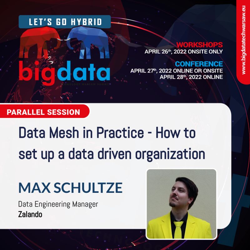 ItaiYaffe's tweet image. (3/5) + @mcs1408 (@Zalando) will give a #keynote about #DataMesh in practice (April 27, 9:30)
+ @simonameriam (@aidocmed) will talk about a #DataAuditing &amp;amp; #DataIntegrity project she worked on when we were both @nielsen (April 27, 12:20)

#OpenSource #BigData #DataMesh #DataAudit