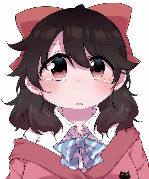 おもしれーな…って思って口だけ変えて表情差分作ったんだけど眉とか涙は全然変わってないのでただ絶望のバリエーションが増えただけで草 