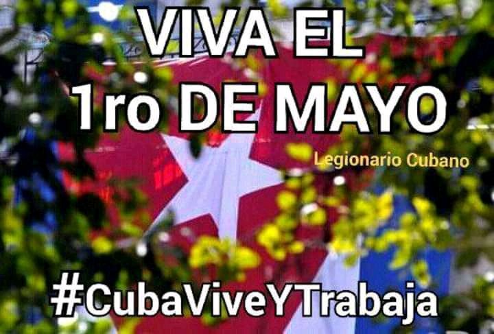 El 1ro de mayo iremos a la plaza a reafirmar nuestro apoyo a la revolución y al partido. #VamosConTodo #FidelVive