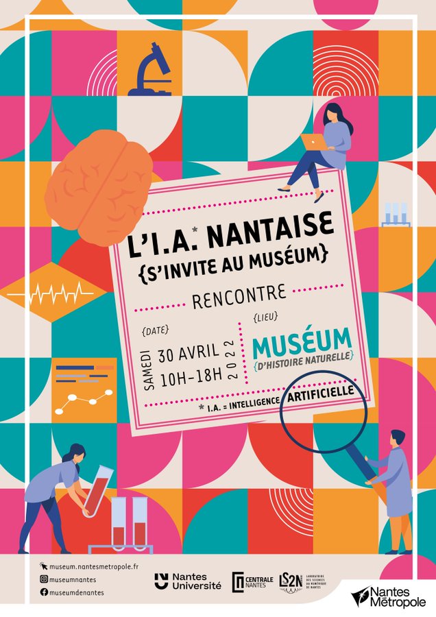 Le 30 avril l’#IA nantaise s’invite au muséum ! Partez à la rencontre d’étudiants et de chercheurs travaillant dans ce domaine innovant.
➡️ u-news.univ-nantes.fr/li-a-nantaise-…