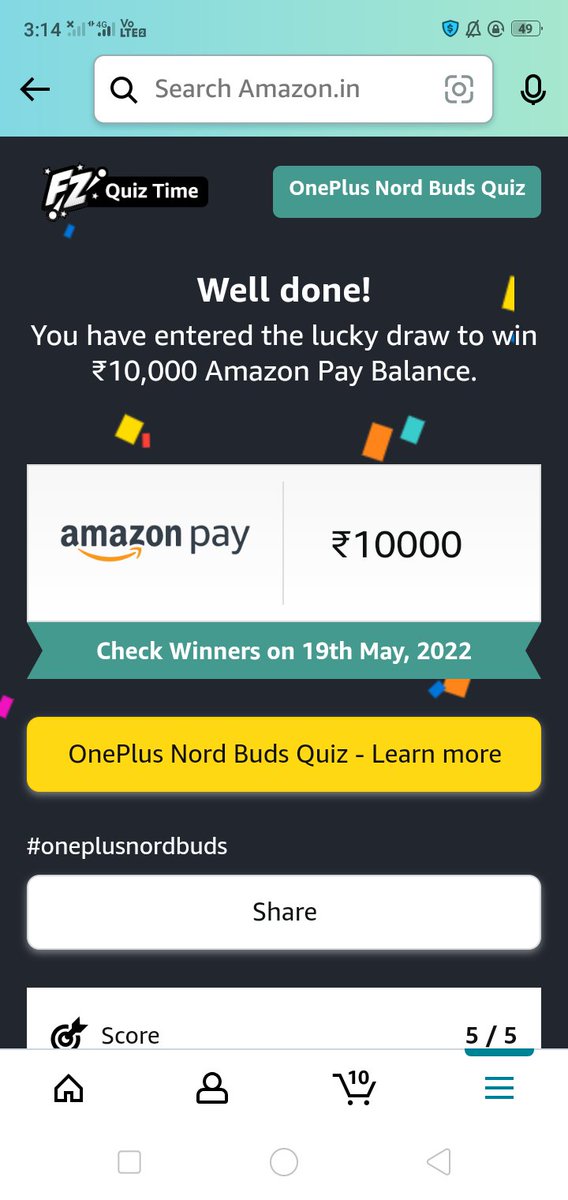 PaheryAngelo's tweet photo. There s no way thin thing can last 30 hours @amazonIN @OnePlus_IN #OnePlusNordBuds #LetTheBeatDrop https://t.co/VZXduBWvK0