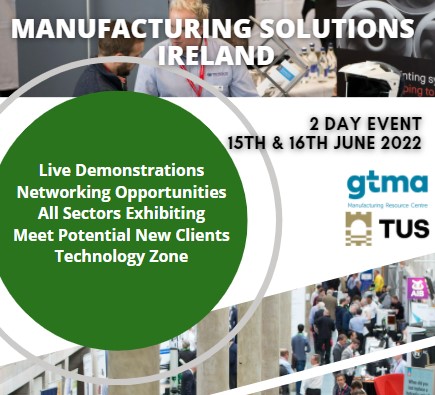 gtma1's tweet image. ☘ Just over 7 weeks until Manufacturing Solutions Ireland takes place. We are pulling out all the stops to host an amazing #2dayevent bringing together all the leading technology suppliers together.

#MSI2022 #UKmfg #UKsupplychain #technologyzone