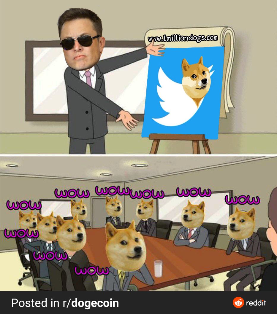 Woof #ElonMusk #doge #dogearmy #Dogecoin #DogecoinToTheMoon #Twitter