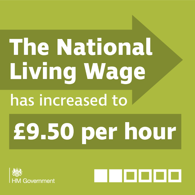 SciTechgovuk's tweet photo. The National Minimum and Living Wage both went up on 1 April. 

Your hourly rate depends on your age and if you are an Apprentice. 

Remember to check your payslip in April to make sure you’re getting the wages you're entitled to. 

#CheckYourPay here 👉 https://t.co/LXJZz8cuWe