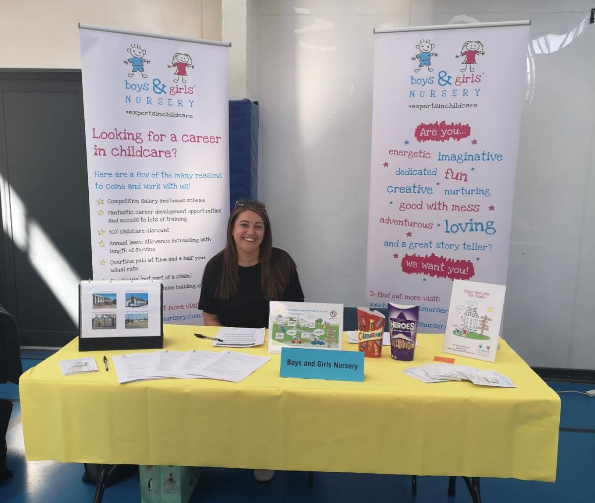 Ready to welcome new team members to Boys &amp; Girls Nursery at Stanmore College Careers Fair <a href="/StanmoreCollege/">Stanmore College</a> 

#joinourteam #boysandgirlsnursery #hiringnow #recruiting #earlyyearscareers #apprenticeships #learningthroughplay #expertsinchildcare
