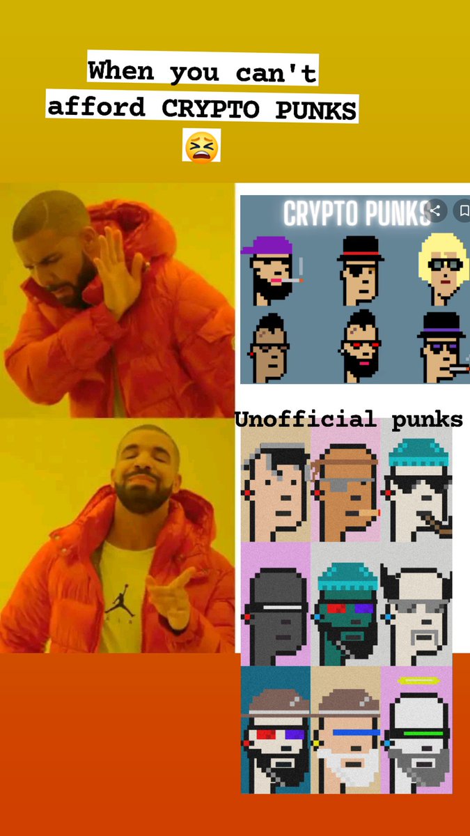 crypt0b3b's tweet photo. When you really can't mint crypto punks.. meanwhile 🤔😃

@0xUPUNKS 
#UPUNKSMEMECONTEST
#NFT
#GIVEAWAYS
#nonfungibletokens https://t.co/dzNGUfoHy3
