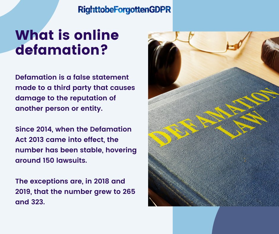 The #defamation definitions, #laws and requirements can be overwhelming.

Read the complete #guide prepared by the right of oblivion on the law of #defamationonline.

👉 righttobeforgottengdpr.com/online-defamat…
·
·
·
#righttoforget #GDPR #digitalsecurity #defamation #onlinedefamation