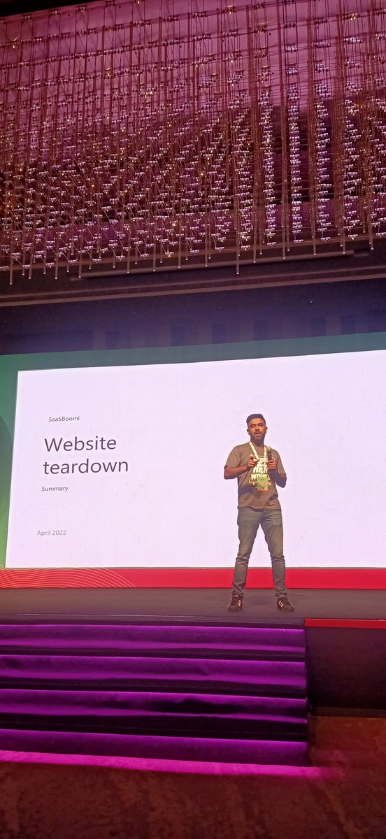 maansisanghi's tweet photo. Website teardown at #SBGrowth with @ArvindParthiban of @Superops_ai
#SaasBoomi https://t.co/7WsgeTLL6o