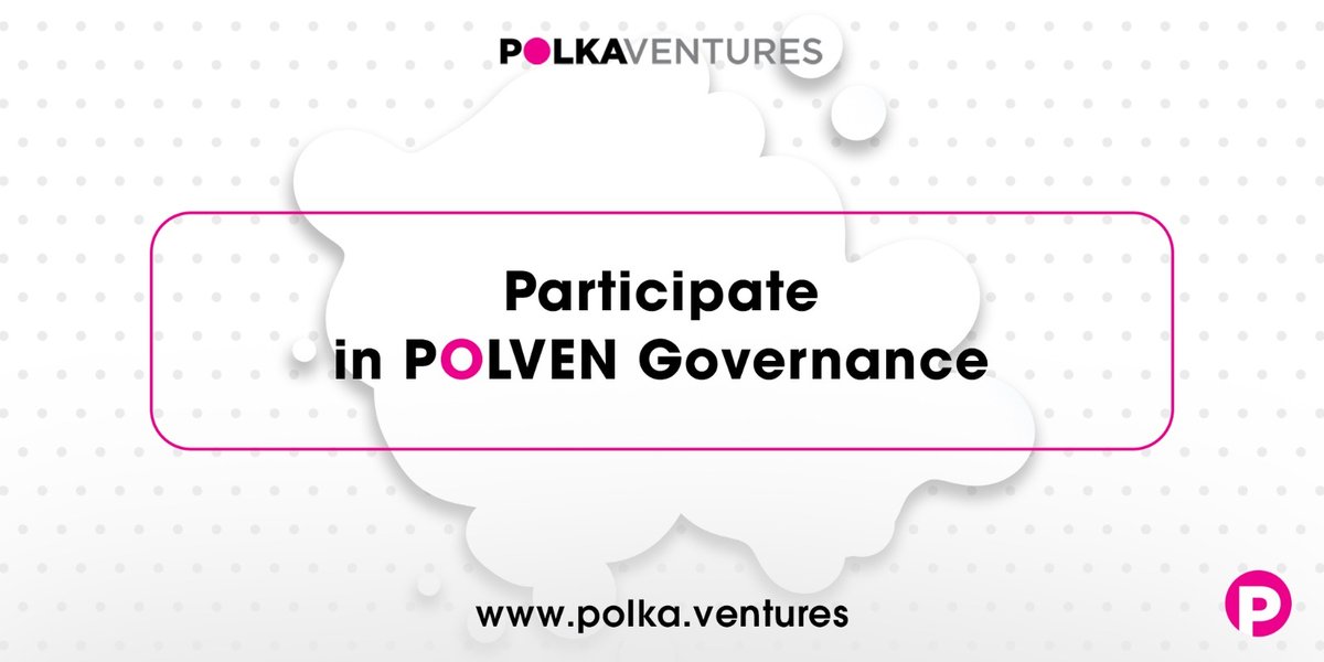 PolkaVentures's tweet photo. All POLVEN holders with sufficient funds are allowed to take part in the Polka Ventures voting process.
Follow community channel news to avoid missing new voting opportunities and participate in POLVEN governance!
#polkaventures #POLVEN #defi #blockchain https://t.co/z2mbbnBfoi