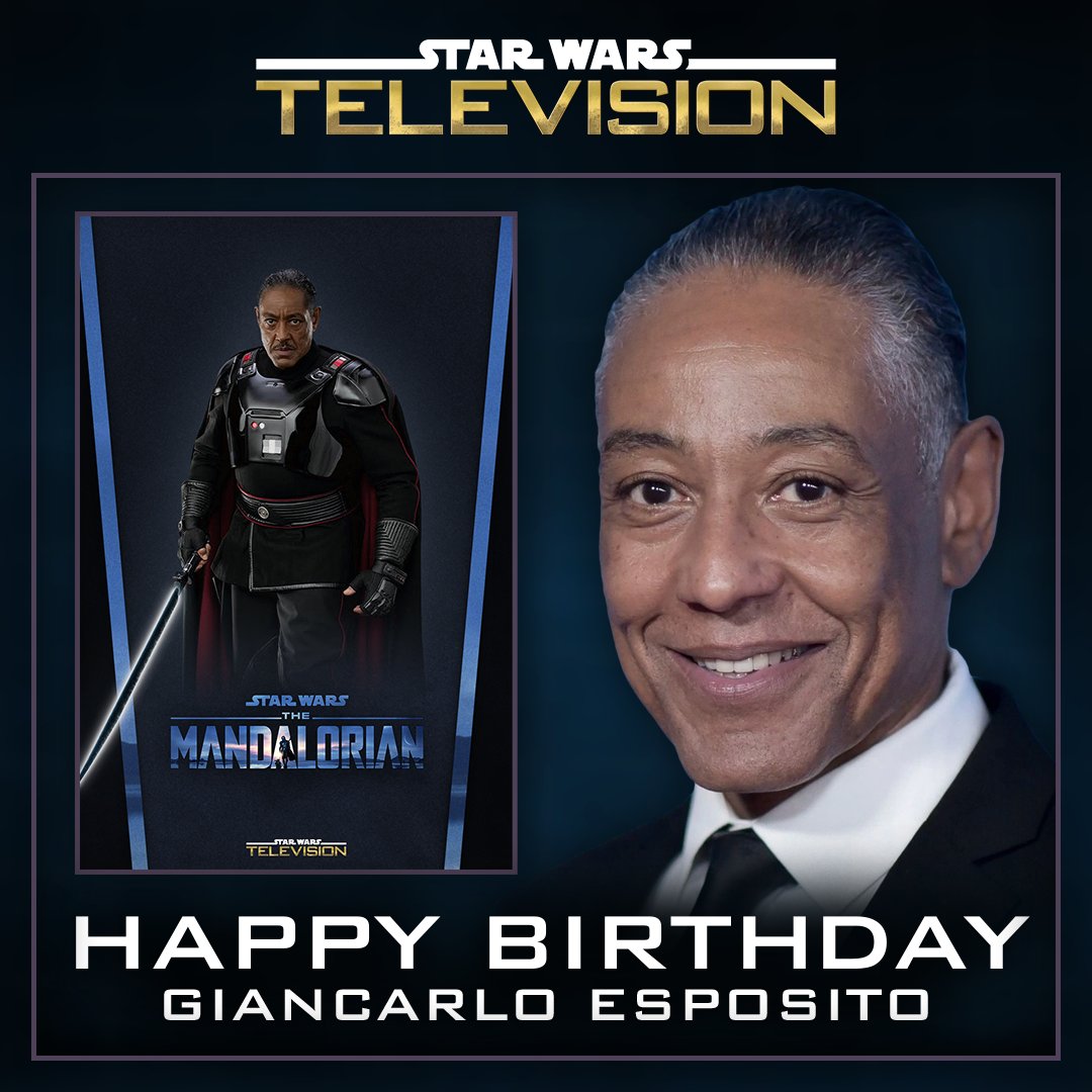 Happy birthday to Giancarlo Esposito, who played Moff Gideon in   