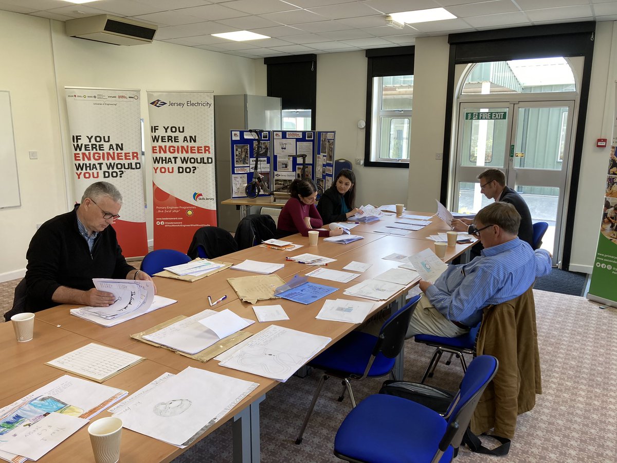 d_roworth's tweet photo. @Leadersaward Grading Day today for Jersey, a busy day for local and UK engineers selecting from hundreds of @JerseyEducation student entries @GovJersey @KingstonUni @skills_jersey #ifyouwereanengineer https://t.co/7UZU2yQgt9