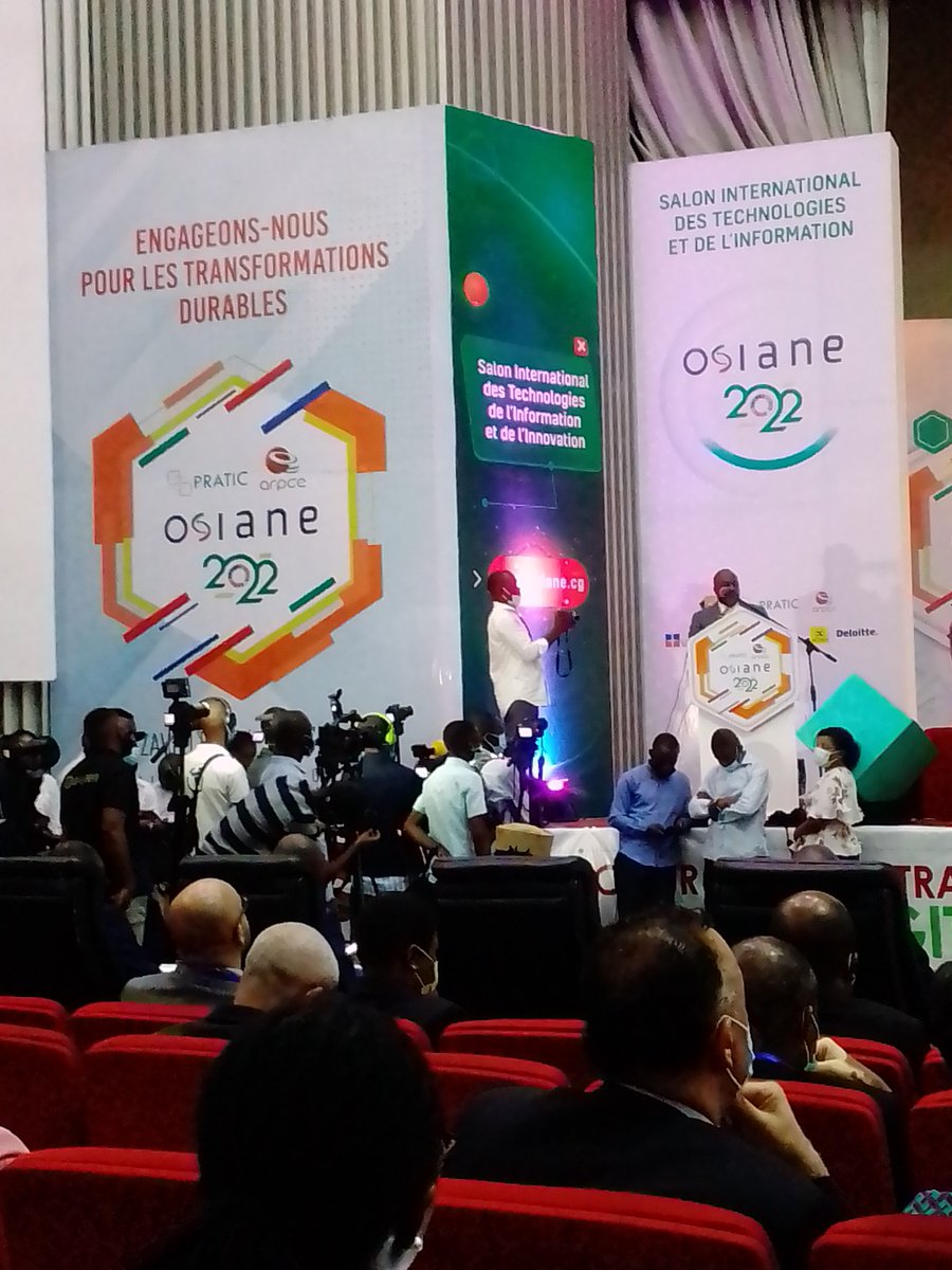 Congo - TIC : Cérémonie d'ouverture de la 6eme édition du salon #Osiane avec la présence effective de la Ligue Africaine des blogueurs en santé, population et développement #Labsanté #Congo @kebetu @ligueblogsante @CESTMOB