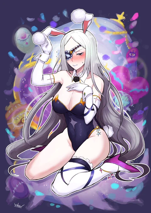 skebありがとうございました!ビフロンス(メギド72)のバニーガール姿です。 