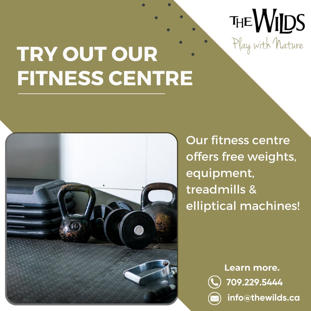 When staying at The Wilds, you have access to our fitness centre that is equipped with all the weights, machines, and other equipment you need to have a great workout. Try it out, today! 🏋️‍♀️

Learn more about what we offer on our site: thewilds.ca